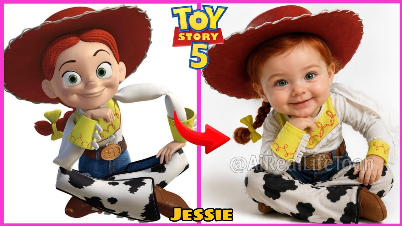 Toy story 5 cartoon characters in real life as babies @AiRealLifeToon .
