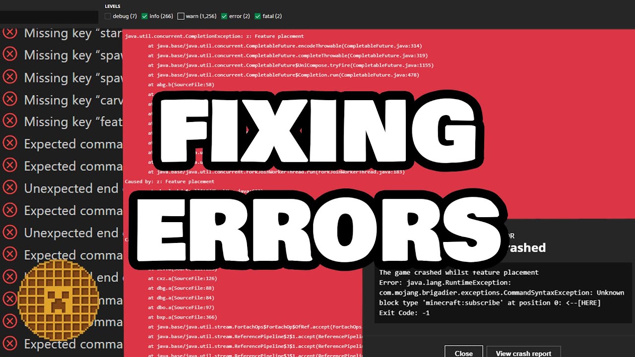 How To Fix Common ERRORS In Worldgen Data Packs!