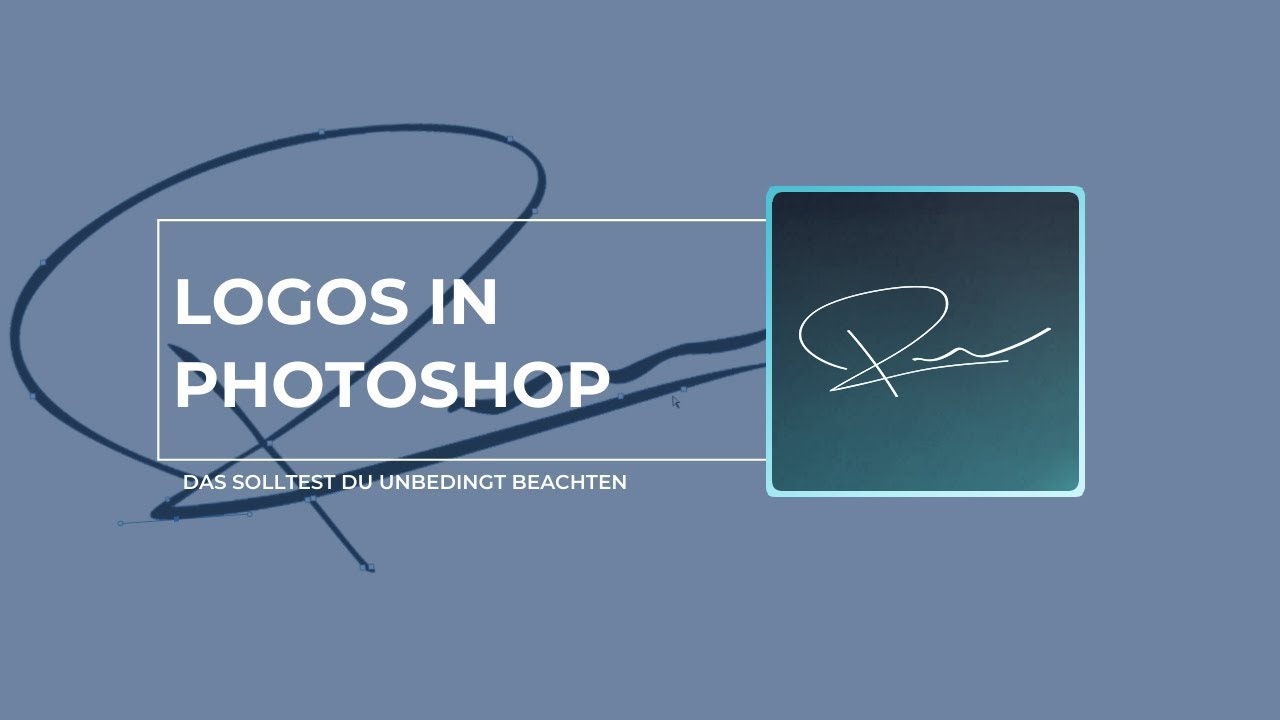 Das solltest du beachten - Logos in #Photoshop erstellen