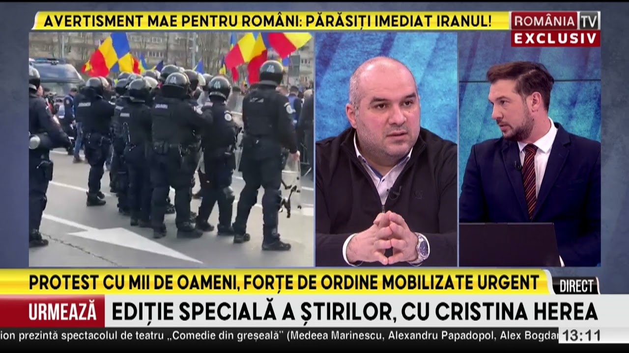 Proteste astăzi, 15 ianuarie, &icirc;n București. Simion și T&acirc;rziu &icirc;și cheamă susținătorii să manifesteze