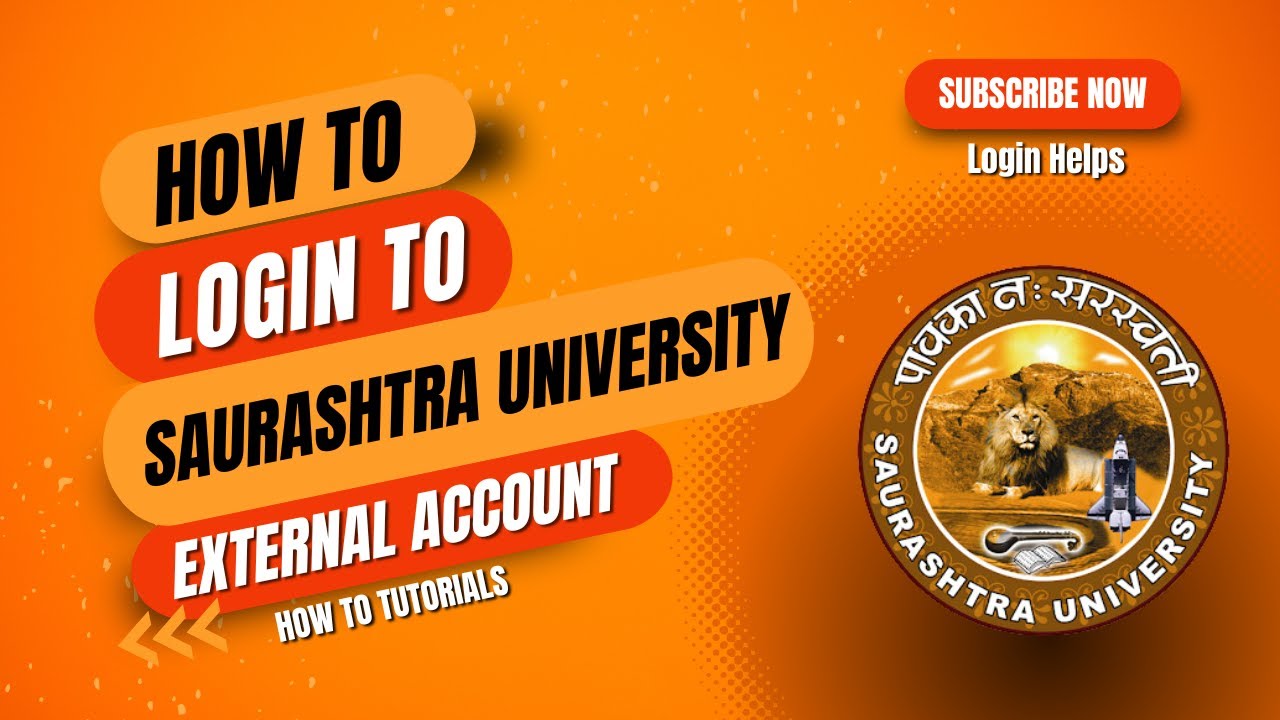 How to Login to Saurashtra University External Account?
