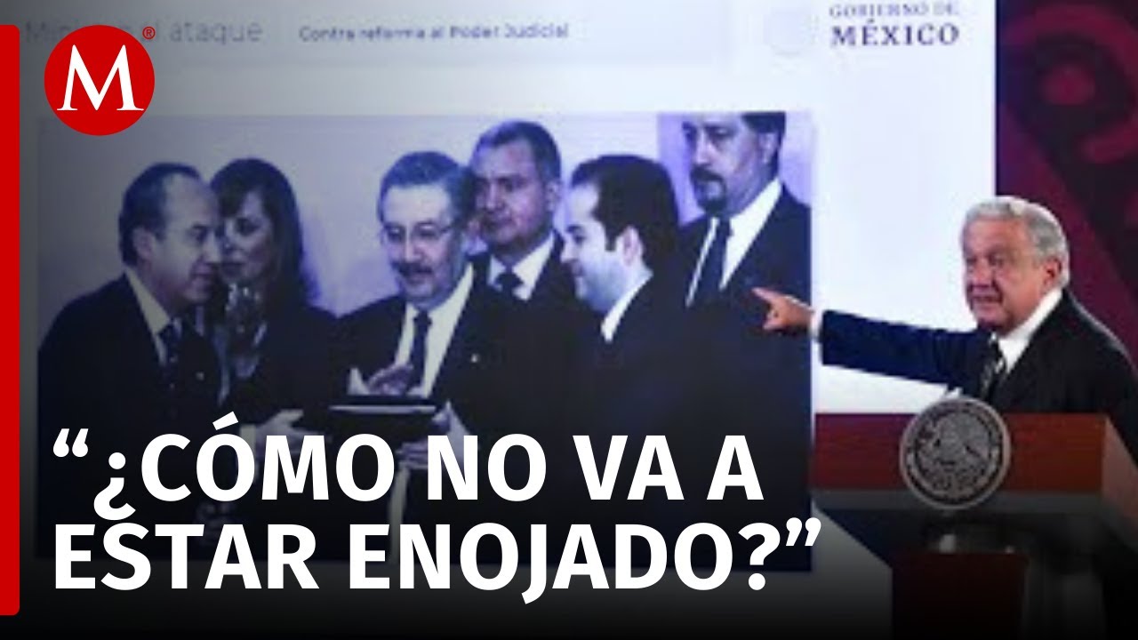 AMLO exhibe al ministro Aguilar, cercano al expresidente Felipe Calderón