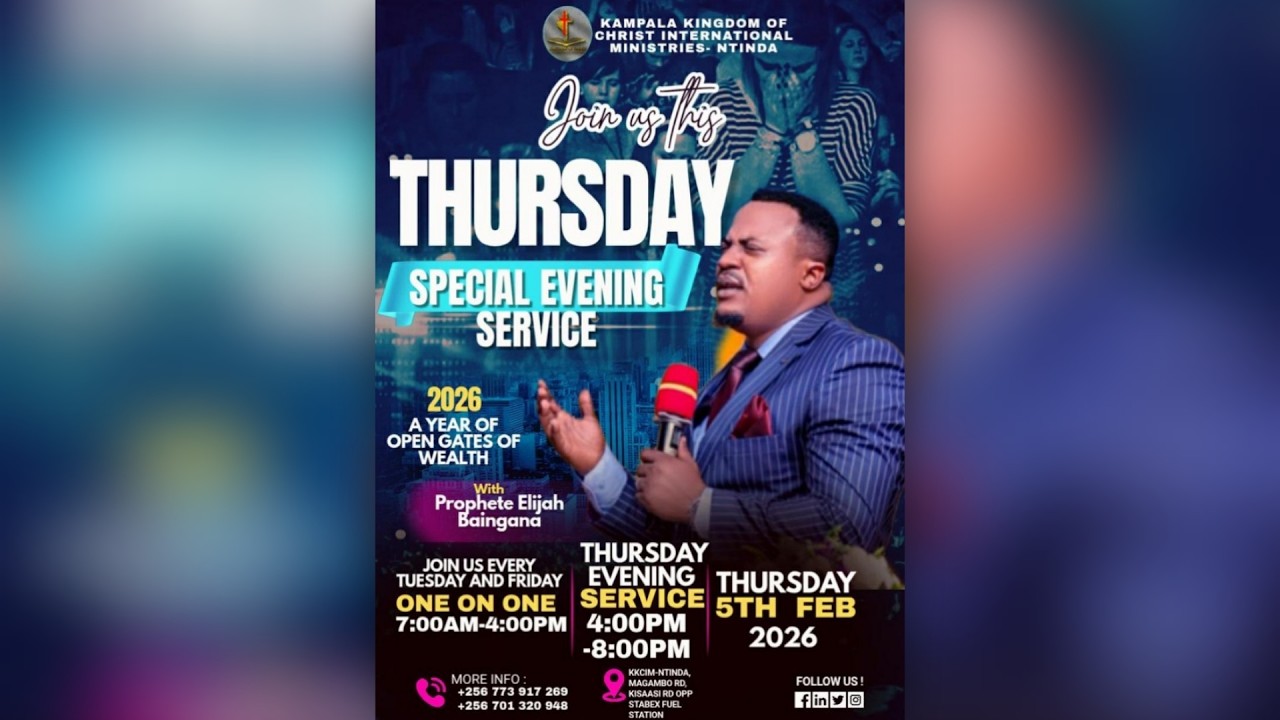 PROPHETIC & DELIVERANCE THURSDSAY SERVICE 05th/02/2026 WITH Prop. ELIJAH -KAMPALA KINGDOM OF CHRIST.