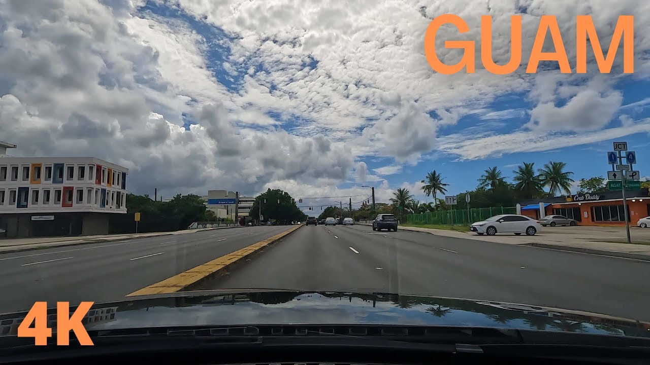 🌴 Guam Driving [EP 08] / Alupang Beach Tower to Asan Bay Overlook / Relaxing Music / Guam / 괌 여행