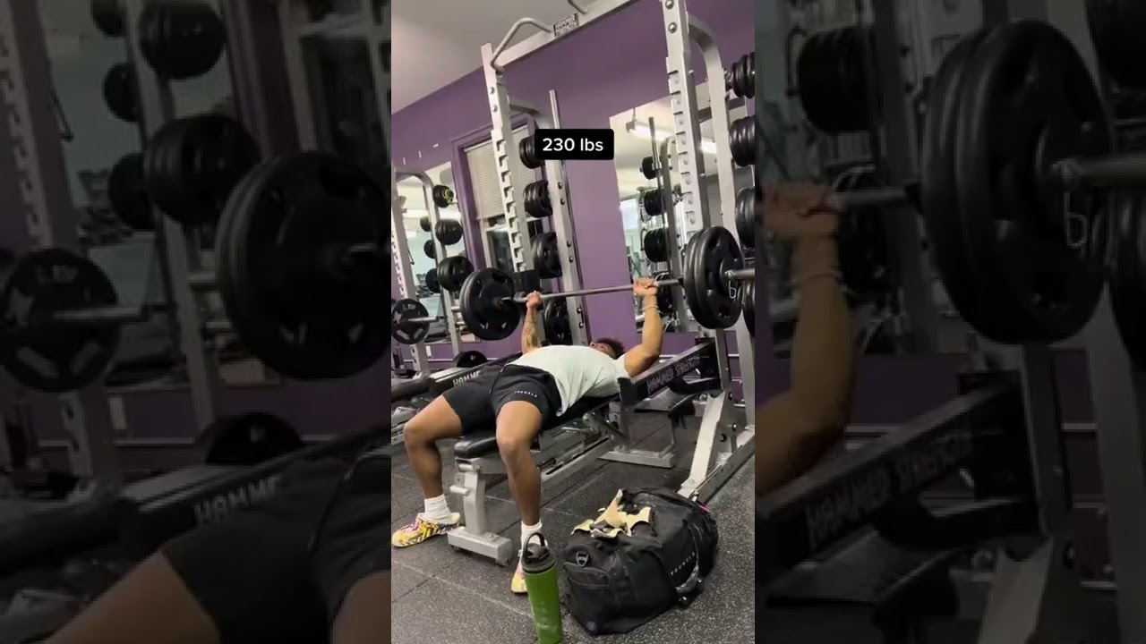 Can I beat the youtuber&rsquo;s max bench press 💪🏽 #shorts #recommended