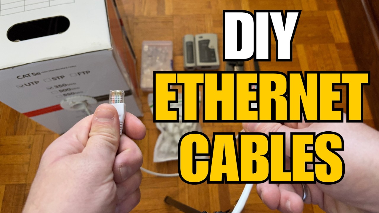 Make Your Own Ethernet Cables! Easy DIY Cat6, Cat6a, Cat5e