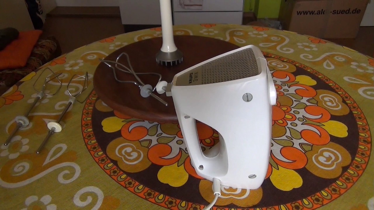 TEST-Funktionsprüfung Krups 3 Mix Mixer Handmixer Typ 390 Retro 70er Jahre