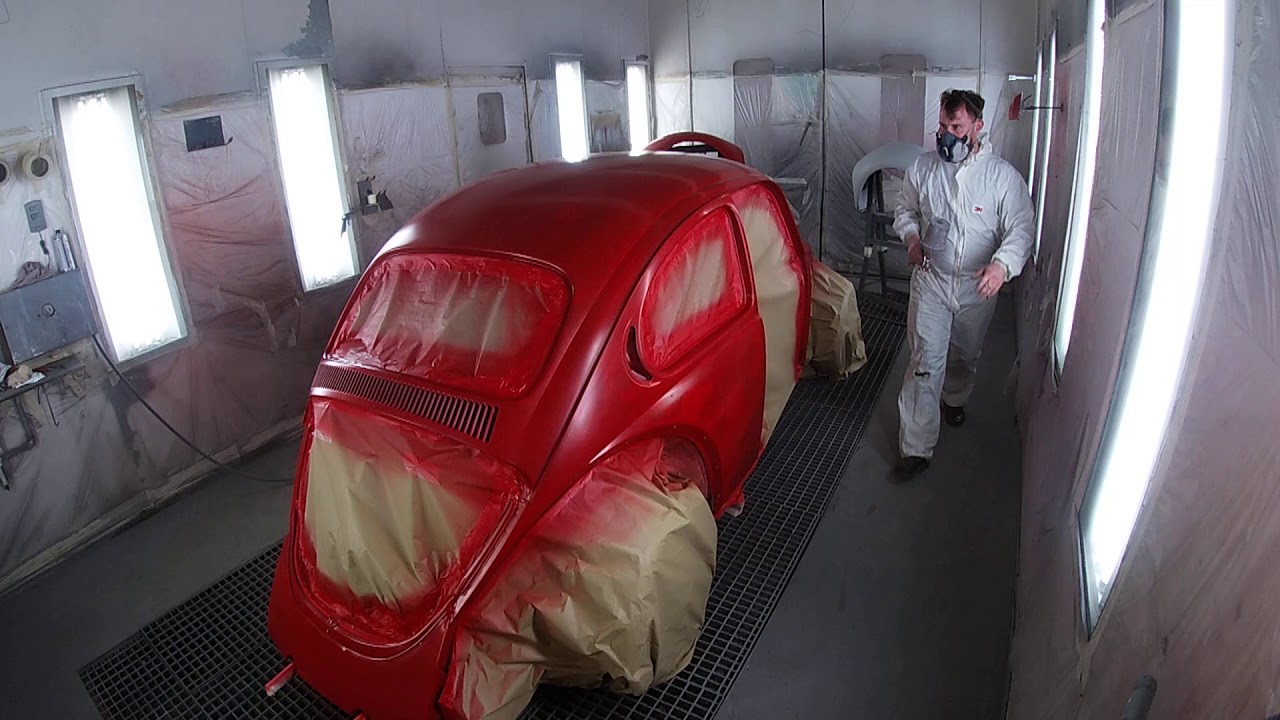 Peinture Cox ( coccinelle) rouge première partie