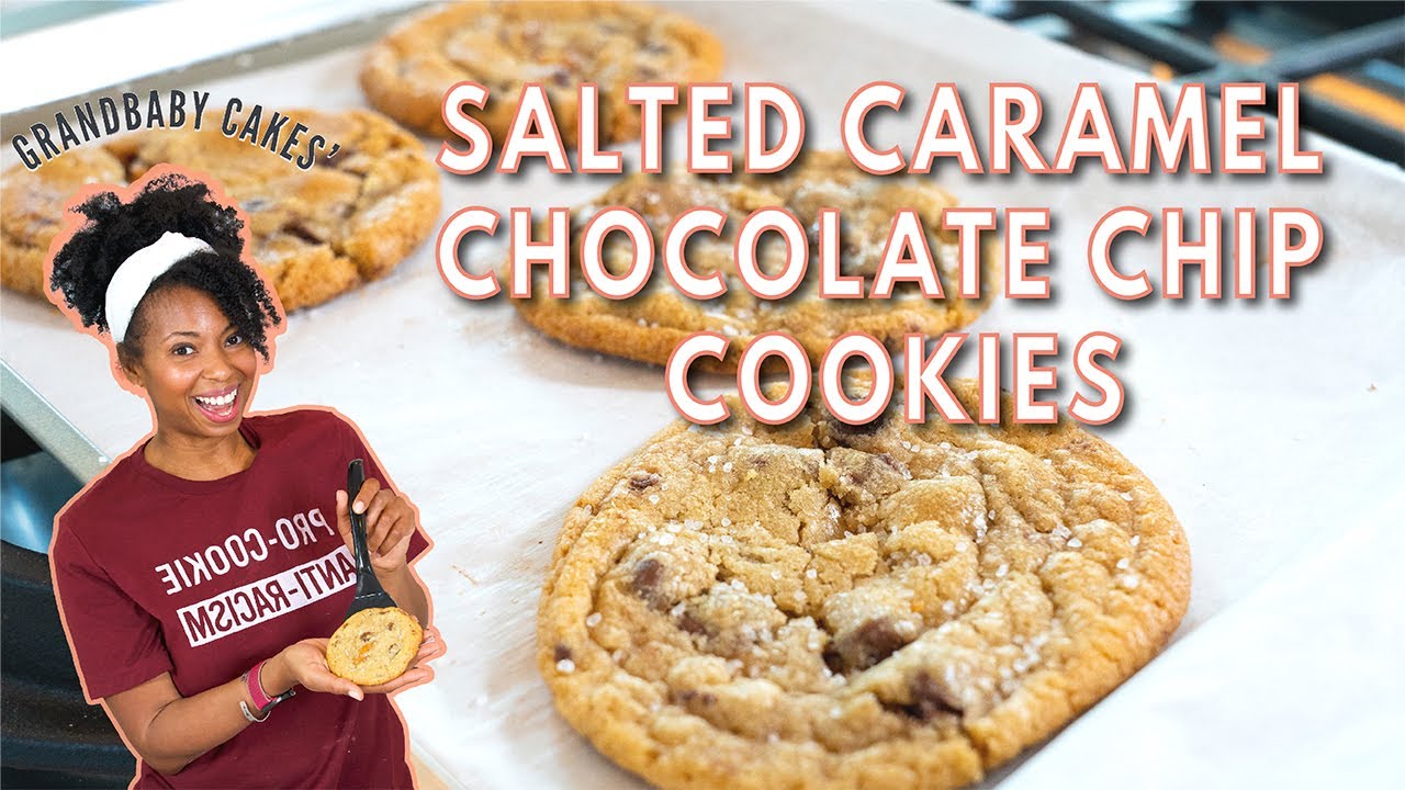 Salted Caramel Chocolate Chip Cookies #GrandbabyCakes