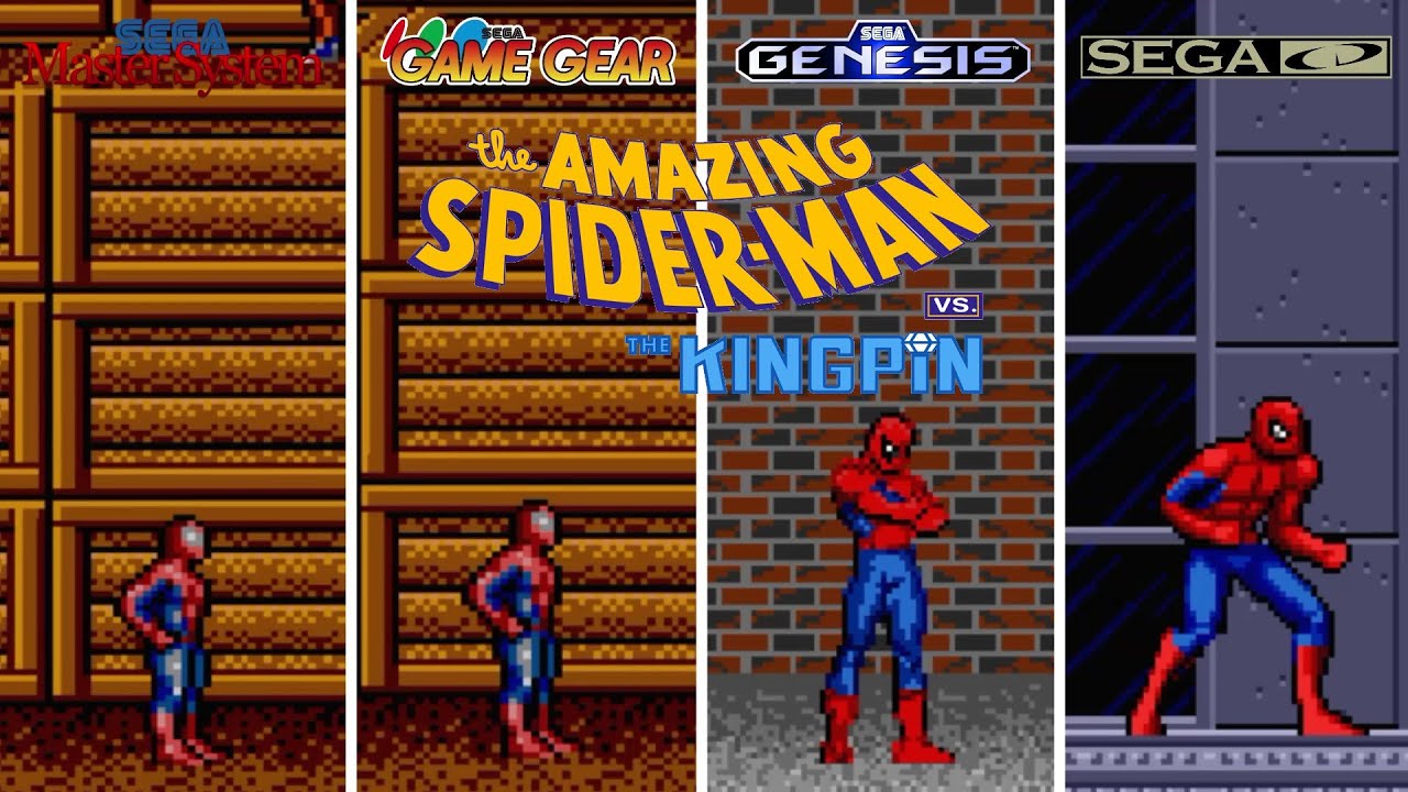 Spider-Man vs. The Kingpin [1991] SMS vs GG vs Genesis vs Sega CD (Version Comparison)