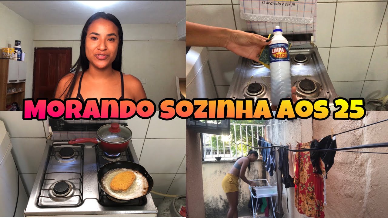 FAXINA + CAFÉ DA MANHÃ E ALMOÇO | Rotina morando sozinha 🏠💖