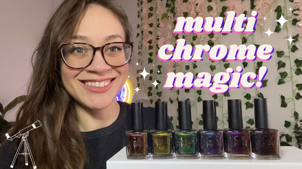 🚨 NEW INDIE ALERT! CX Polish CHROMA SKIES Collection is Outta This World 🤩🔭 Swatch + Review!