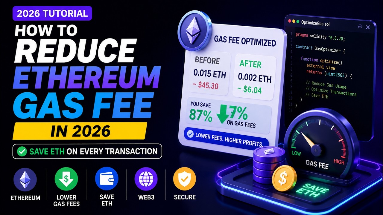How to Reduce Ethereum Gas Fee in 2026 (Save ETH on Every Transaction)