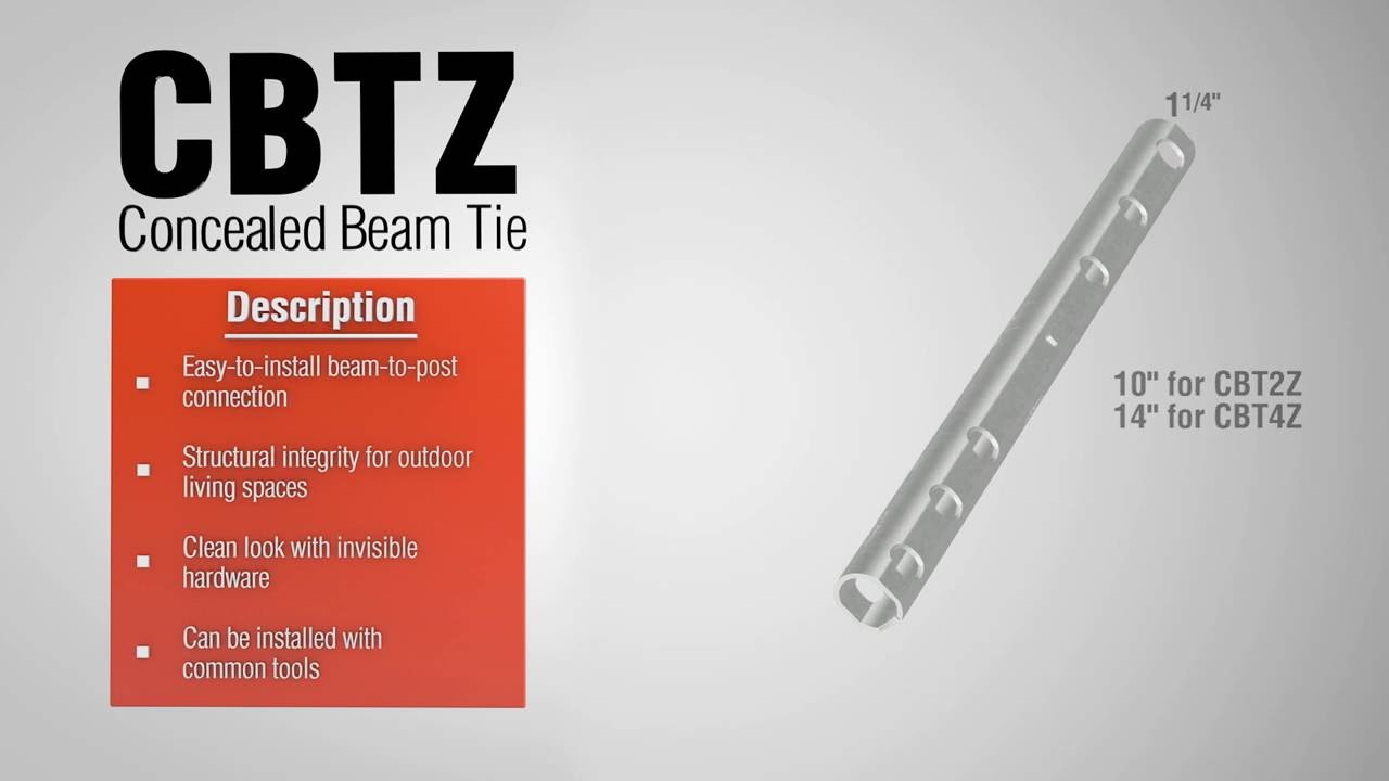CBTZ Concealed Beam Tie Installation