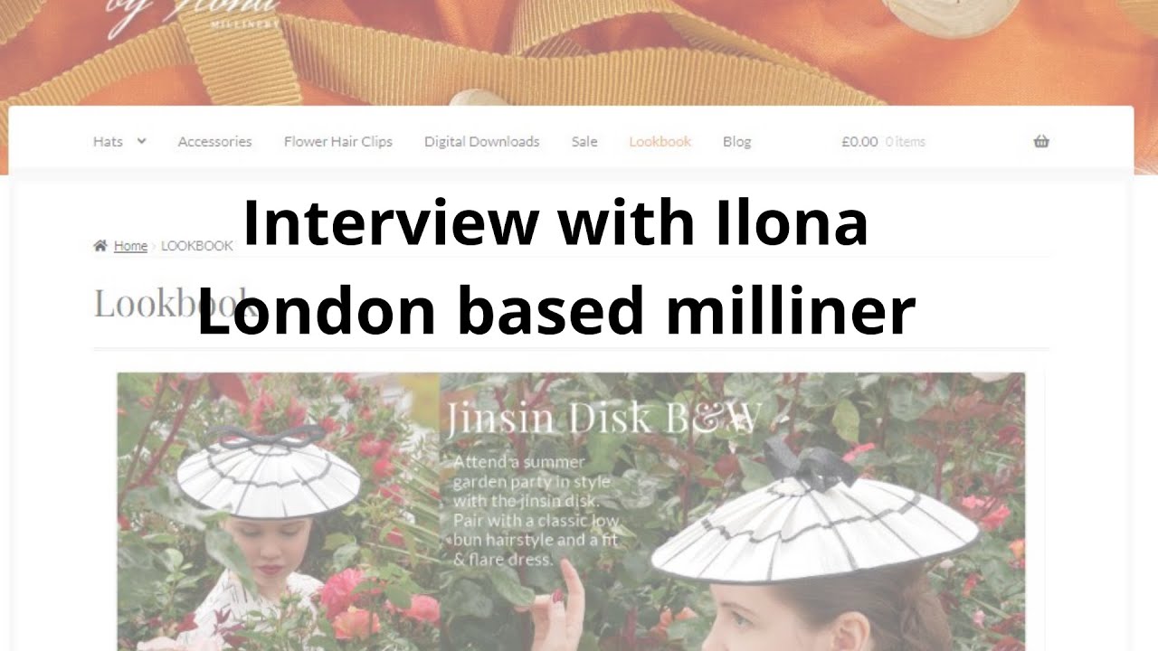 Interview with millinery Ilona, London based YouTube milliner