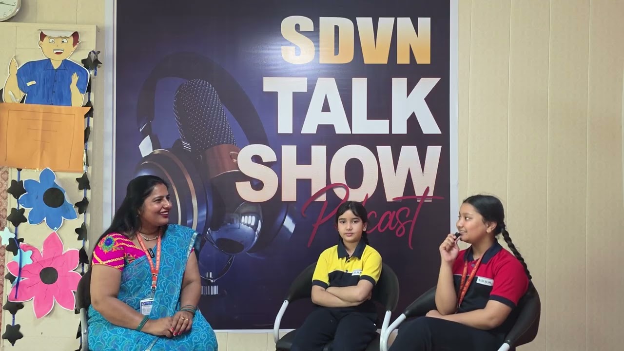 Podcast episode 4 with 4th class students Anjali & Aaradhya SDVN School punhana #podcast #talkshow