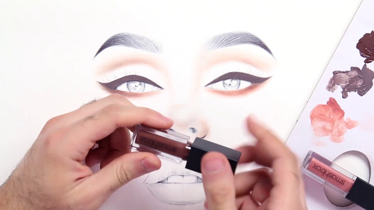 PAINTING WITH LIQUID LIPSTICK!!! Featuring Smashbox Cosmetics Always On Liquid Lipstick