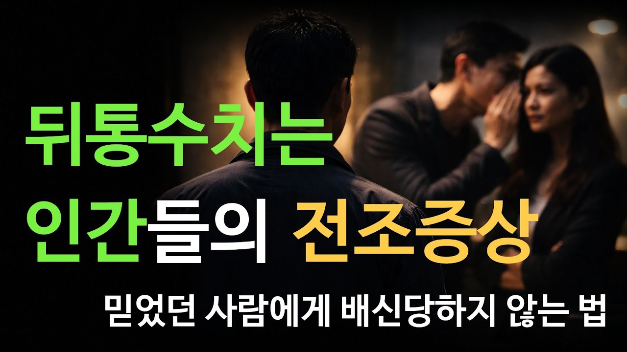 뒤통수치는 인간들의 전조증상: 믿었던 사람에게 배신당하지 않는 법