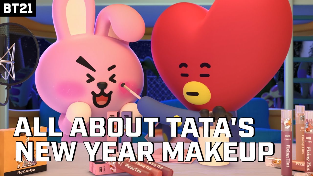[BT21] TATA & COOKY's Makeup Shop with ETUDE! (with ETUDE's)