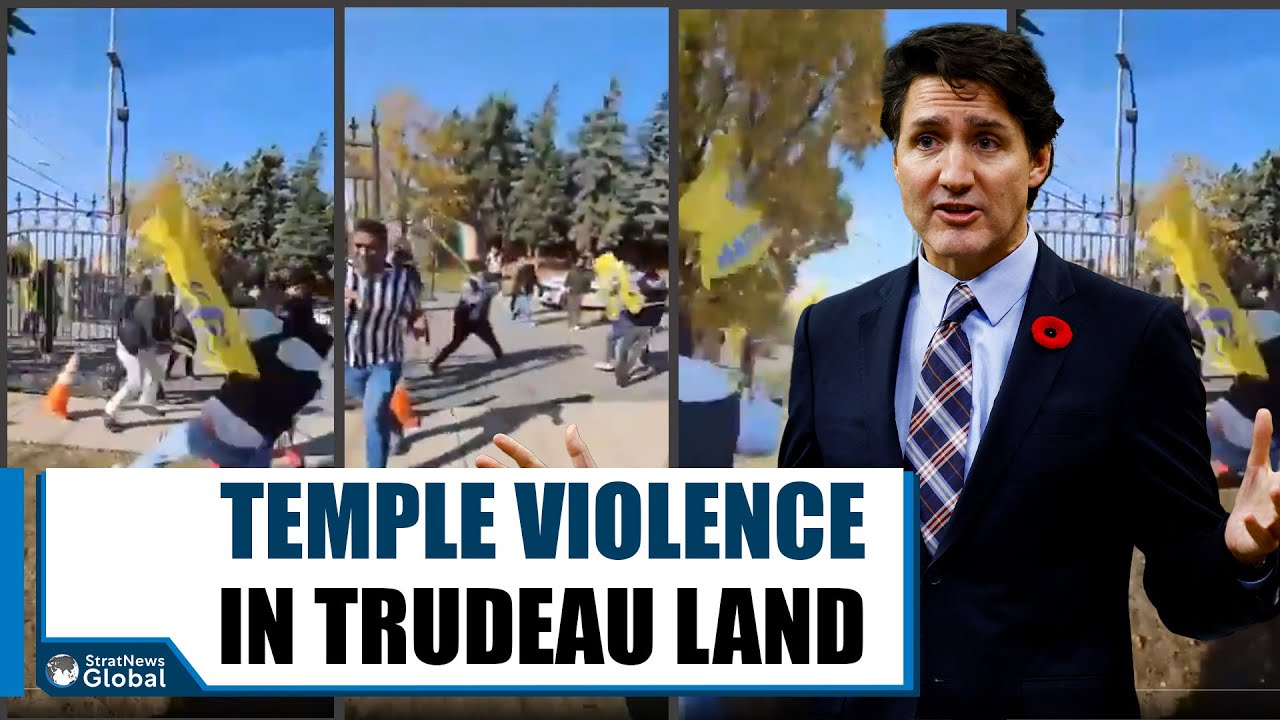 Rampaging #Khalistani Separatists In #Canada Temple Violence | #india #trudeau