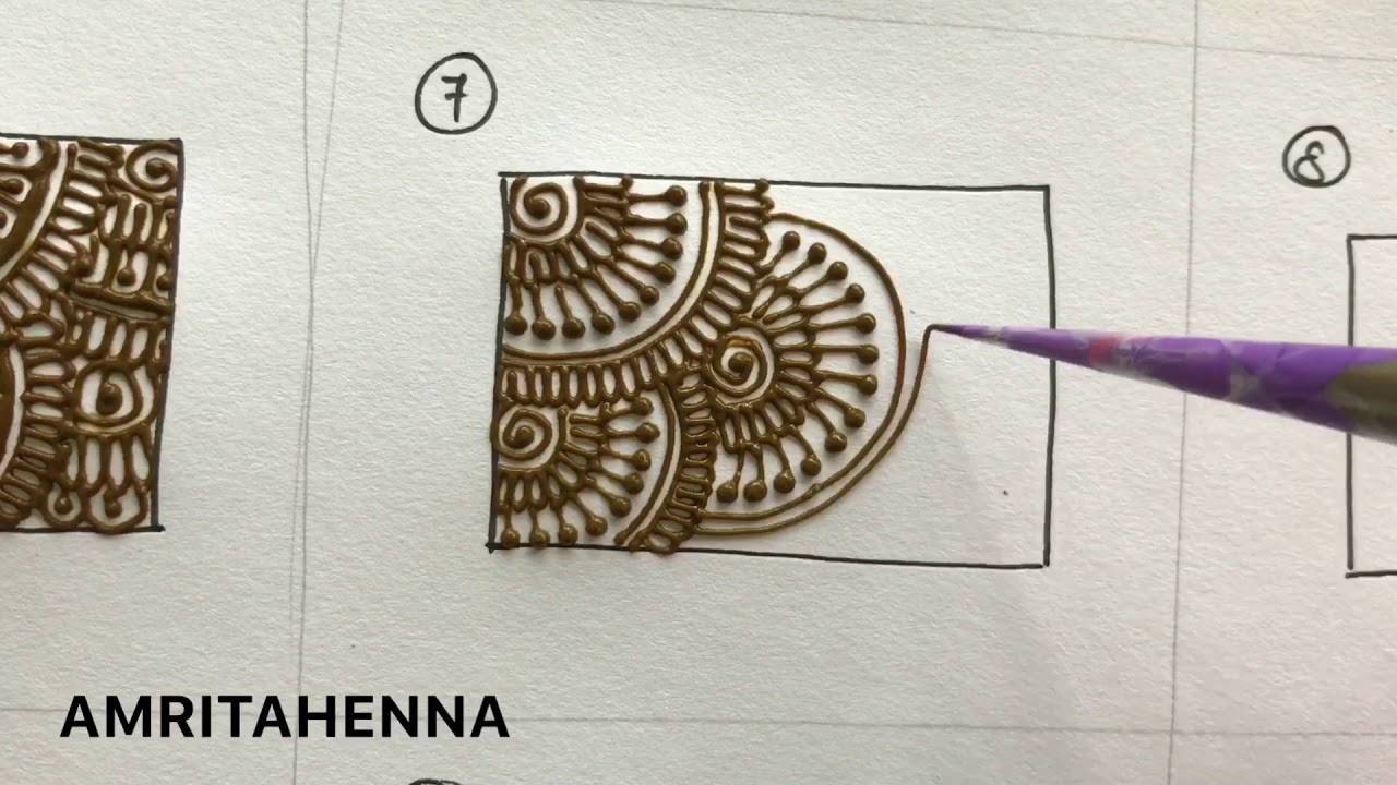 HENNA MEHNDI FOR BEGINNERS - TYPES OF FILLING PATTERNS | BEST ONLINE MEHENDI LEARNING TUTORIAL