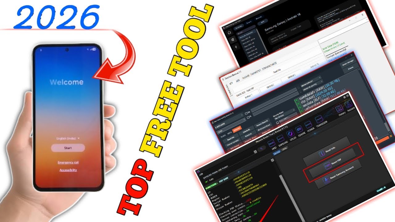 All Samsung FRP Bypass ✔️ 2026 Android 13/14/15/16 | Remove Google Account | New Top Tool |