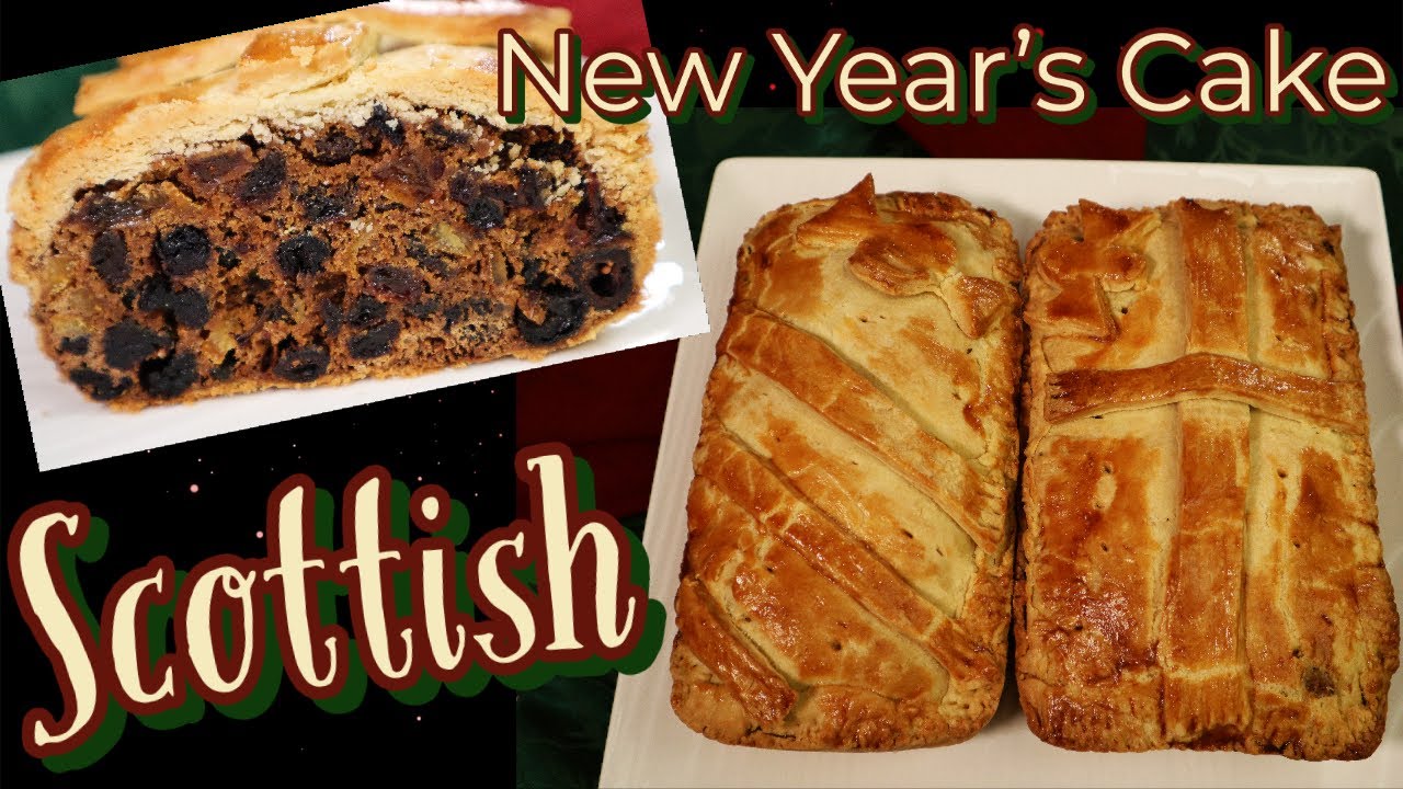 Scottish Hogmanay Black Bun (New Year's Cake): Spices & Dried Fruit Wrapped in a Flaky Pie Crust