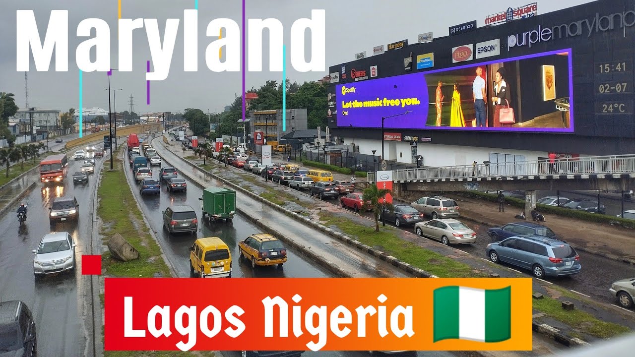 MARYLAND LAGOS NIGERIA 🇳🇬, DURING HEAVY RAINFALL & RUSH HOUR
