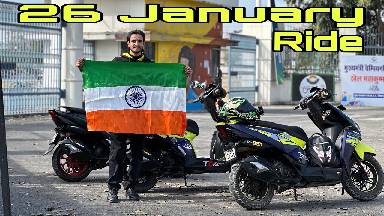 Republic Day ride 🇮🇳 with tvs ntorq xp , XT and base model | TVS NTORQ XT 