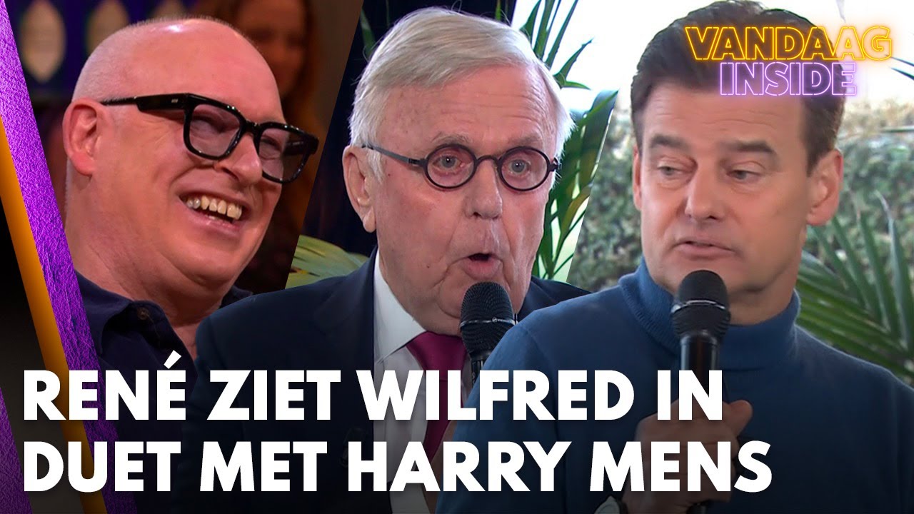 René ziet Wilfred in duet met Harry Mens: 'Dit is cult!' | VANDAAG INSIDE