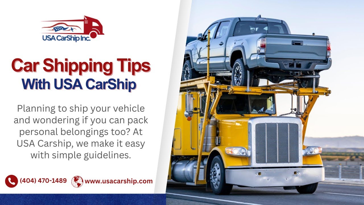 Car Shipping Tips | Personal Belongings Allowed in Vehicle?