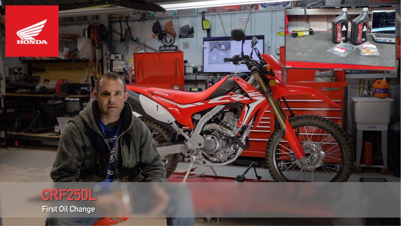 2020 Honda CRF250L Oil Change