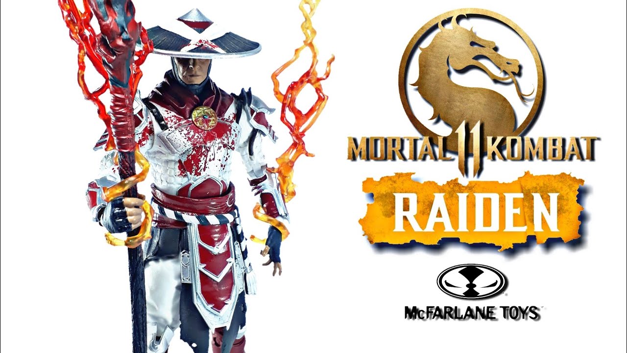 McFarlane Lord Raiden White Hot Fury (Bloody Variant) Mortal Kombat 11 En Español