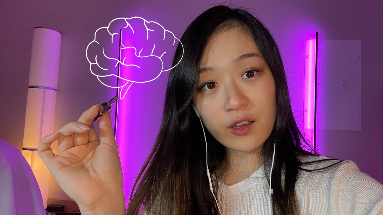 ASMR VR180 Lying Down | I paint on your NEURONS (monthly names video)