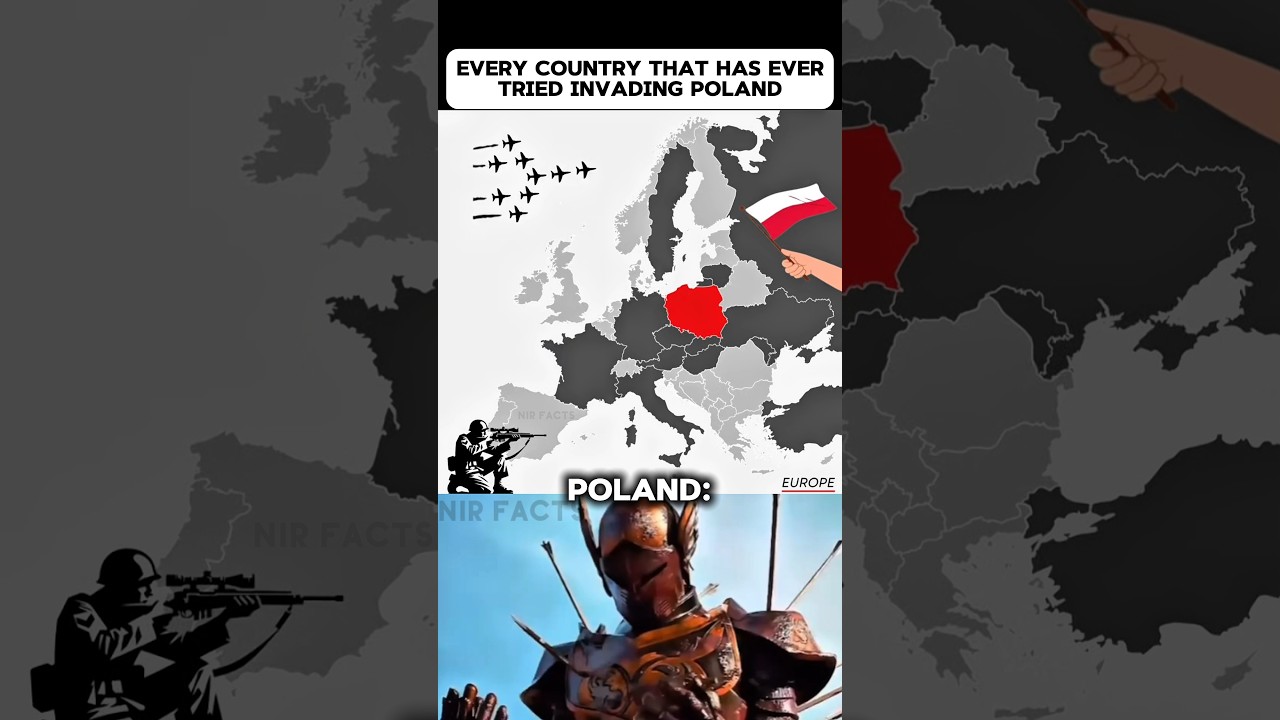 Every Country That Tried to Invade Poland 🇵🇱🌍🤯 (European Countries) #shorts #geography #countries