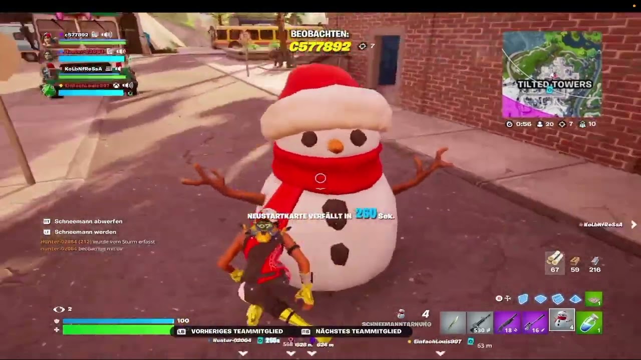 Fortnite Team --- ich wurde gecarried