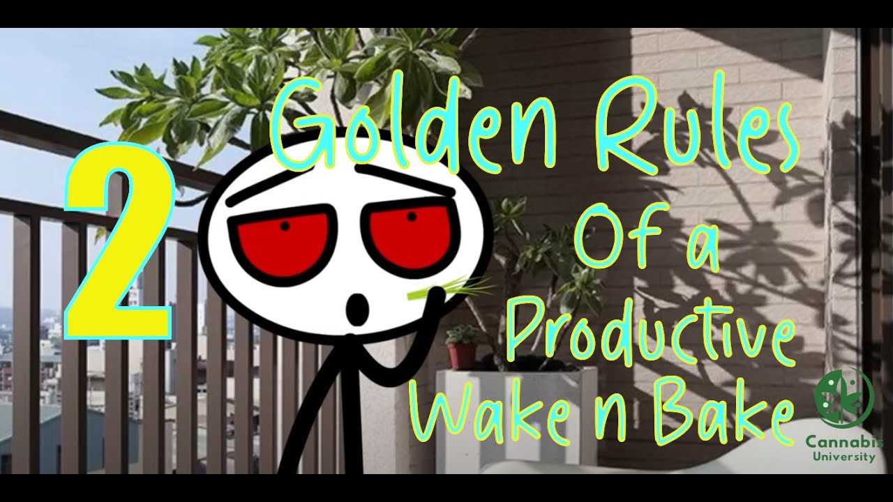 The 2 Golden Rules of a Productive Wake n Bake Session!