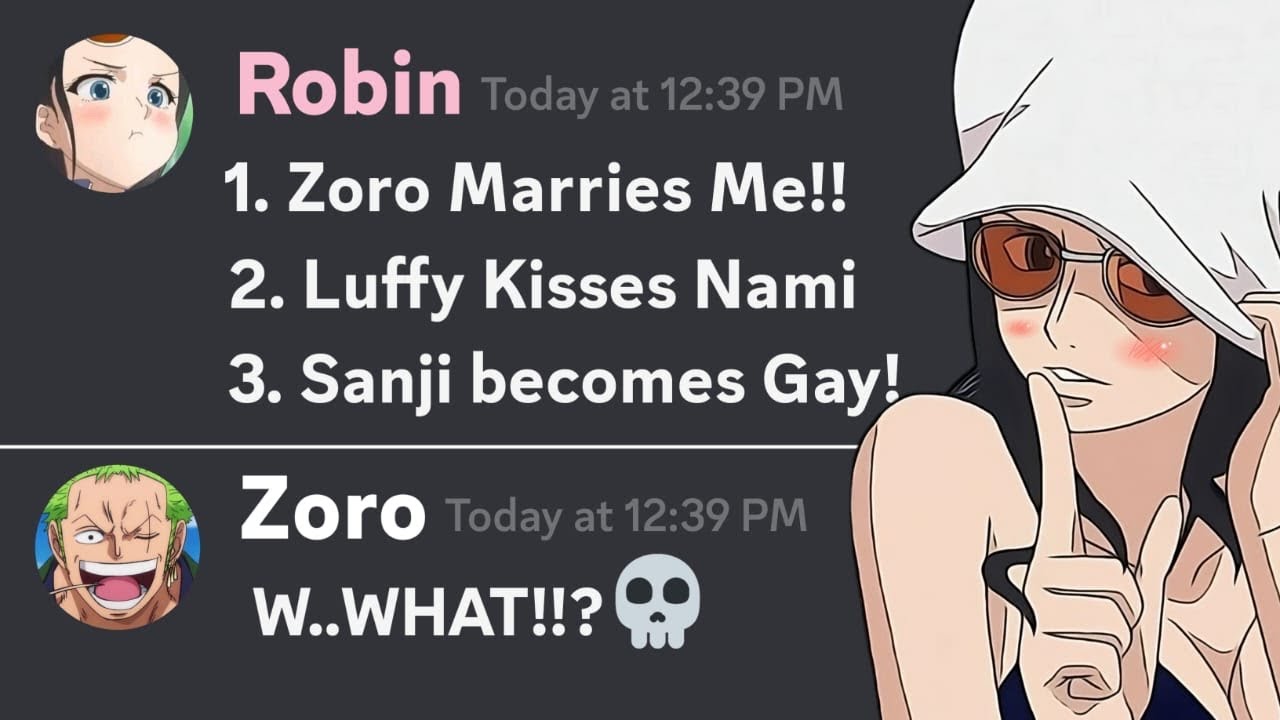 If The StrawHats Followed Robin's Orders for 24 Hours...