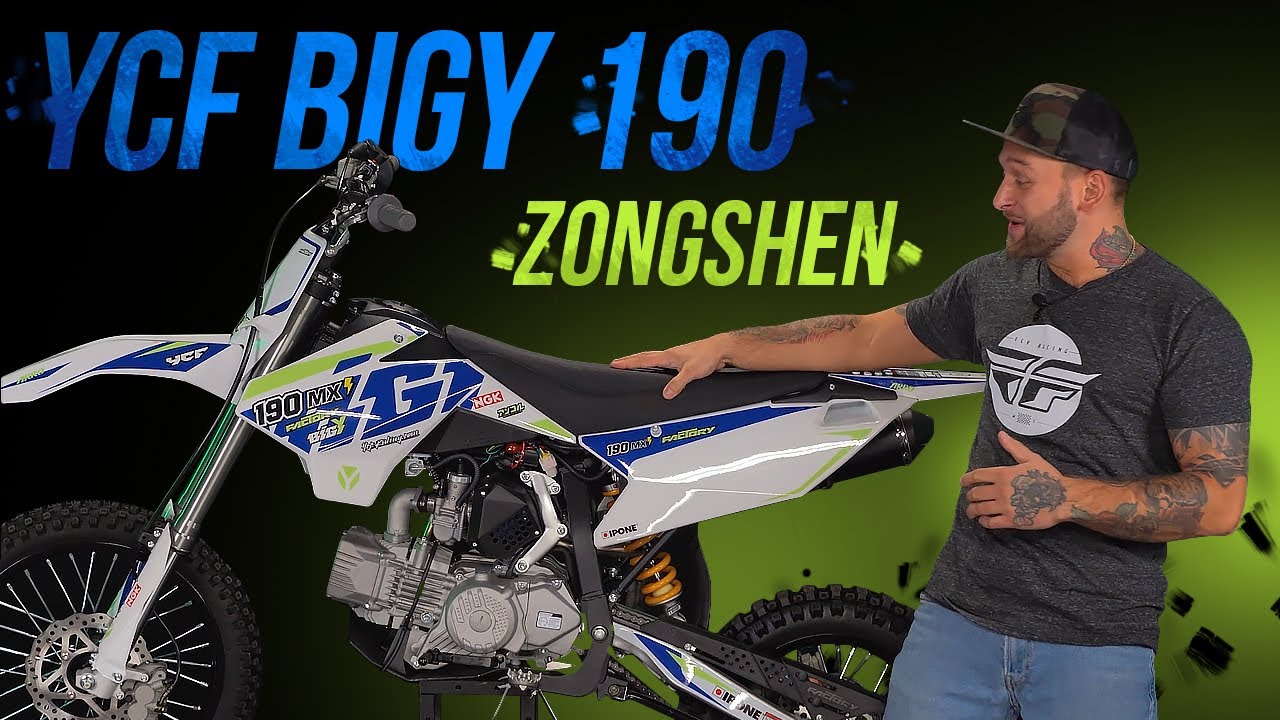 Бешеный питбайк с огромным мотором YCF BIGY 190MX E FACTORY ZS