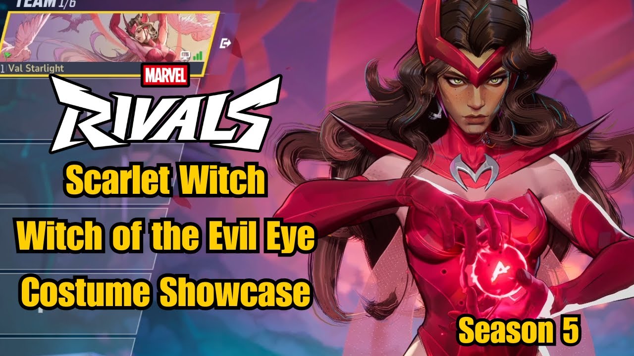 Scarlet Witch | Witch of the Evil Eye Battle Pass Costume Showcase | Marvel Rivals Gameplay Season 5