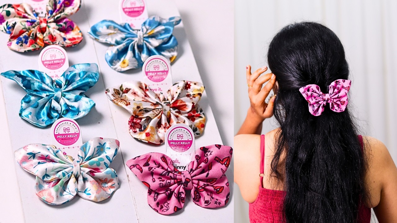 How to Make Hair Bow at Home | DIY Hair Accessories for Women & Girl | Butterfly Hair Bows Clip #bow