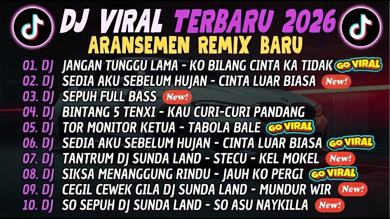 DJ TIKTOK TERBARU 2026🎵 DJ JANGAN TUNGGU LAMA LAMA 🎵 DJ SEDIA AKU SEBELUM HUJAN🎵 SEPUH FULL BASS