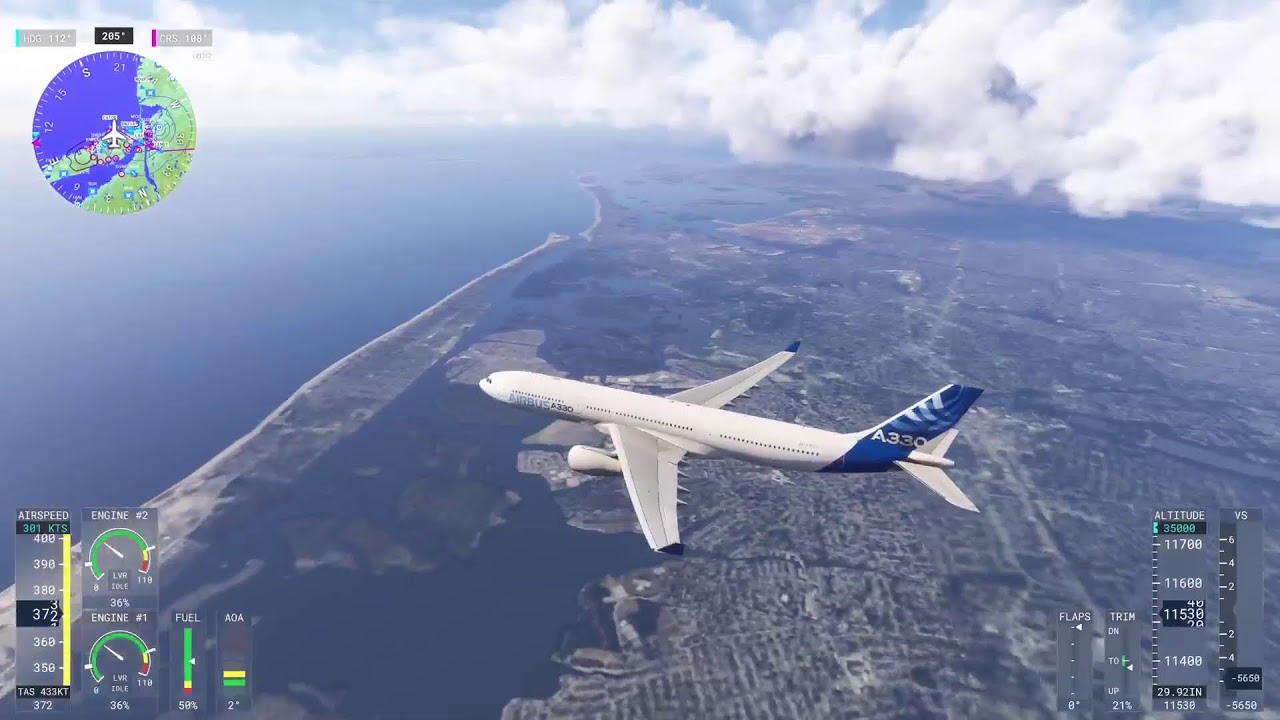 Microsoft Flight Simulator PS5 from Los Angeles to New York