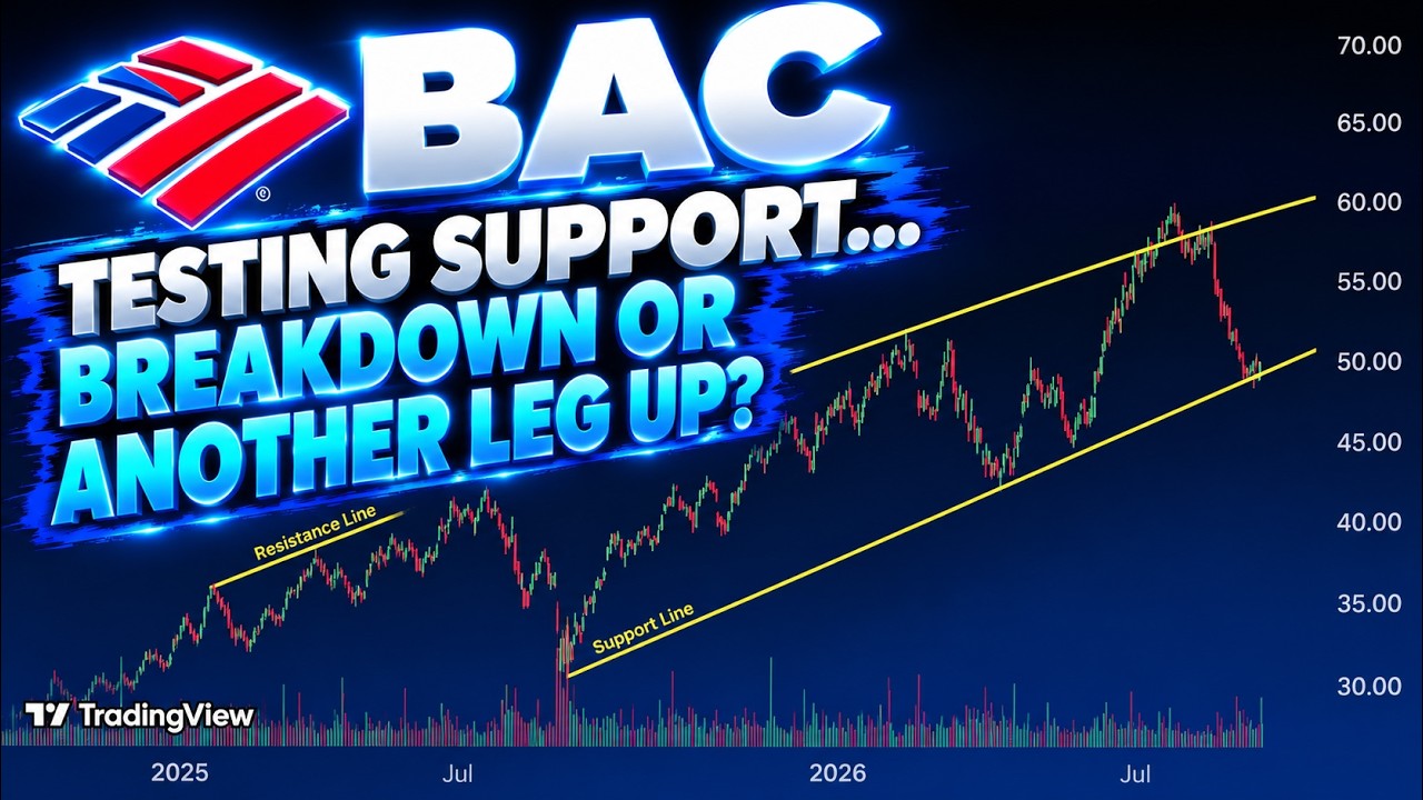 BAC Closed Right on Its Support Line. Will It Hold Into Earnings?