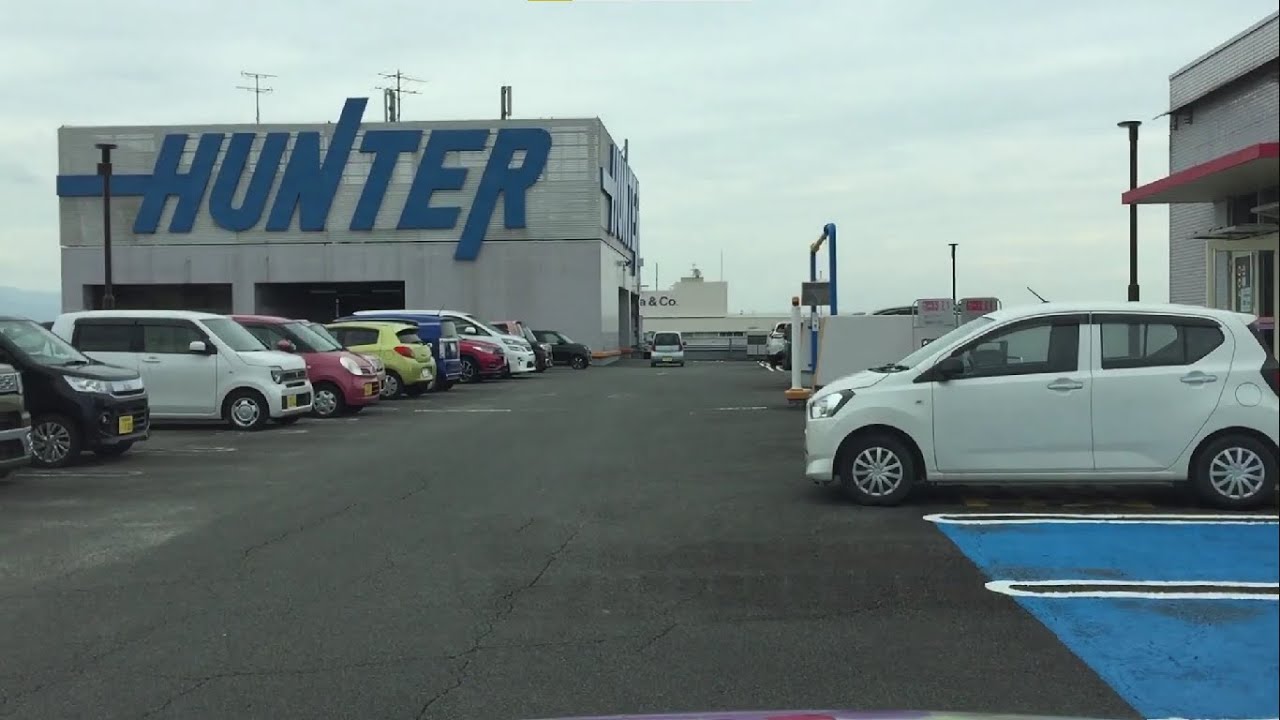 【三重県 鈴鹿市】鈴鹿ハンターショッピングセンター 立体駐車場屋上（車載動画／入庫～出庫）