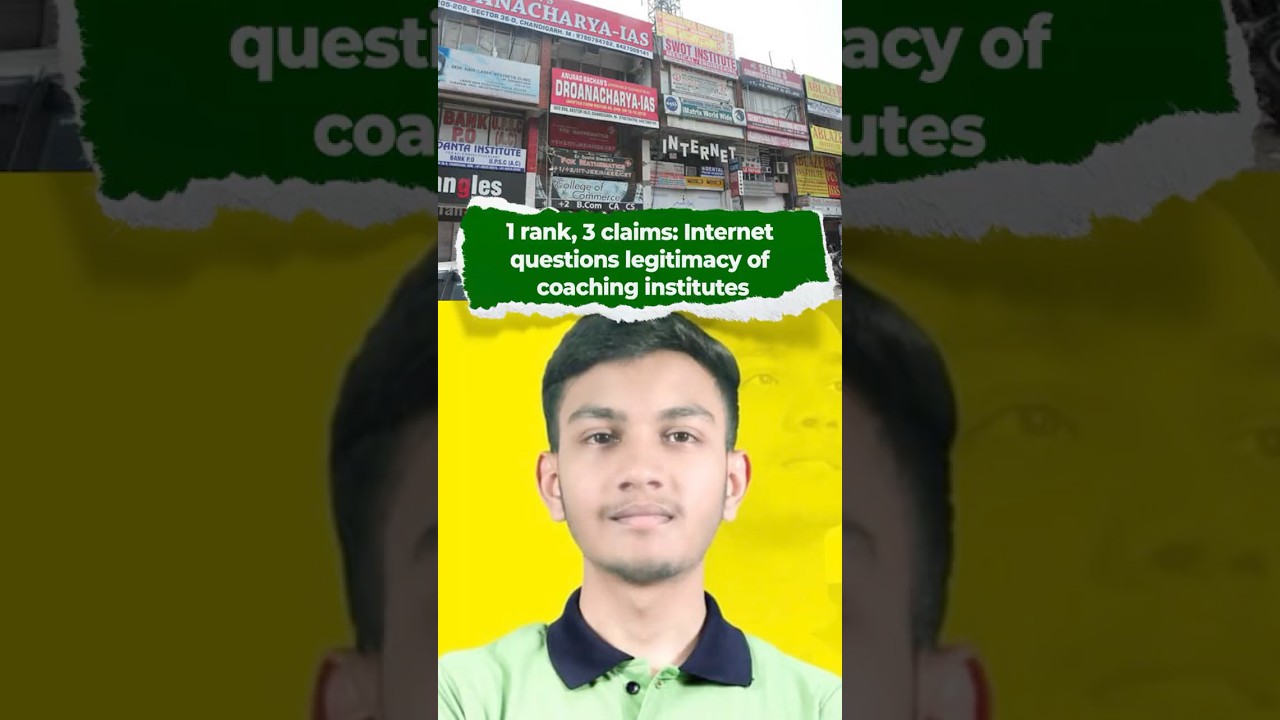 1 rank, 3 claims: Internet questions legitimacy of coaching institutes