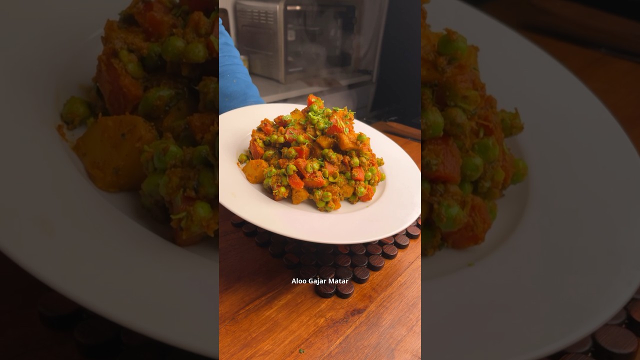 ALOO GAJAR MATAR RECIPE ❤️ | Crafians | #shorts