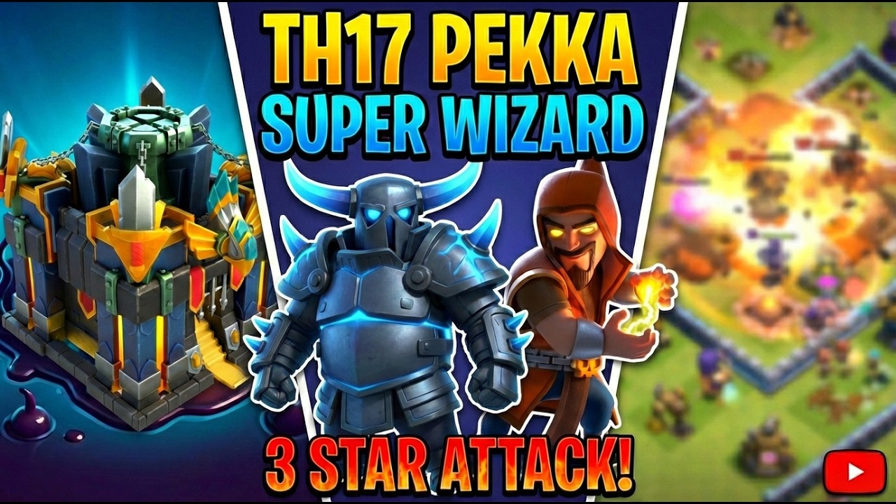 Town Hall 17 Pekka Super Wizard Attack | Clash of Clans