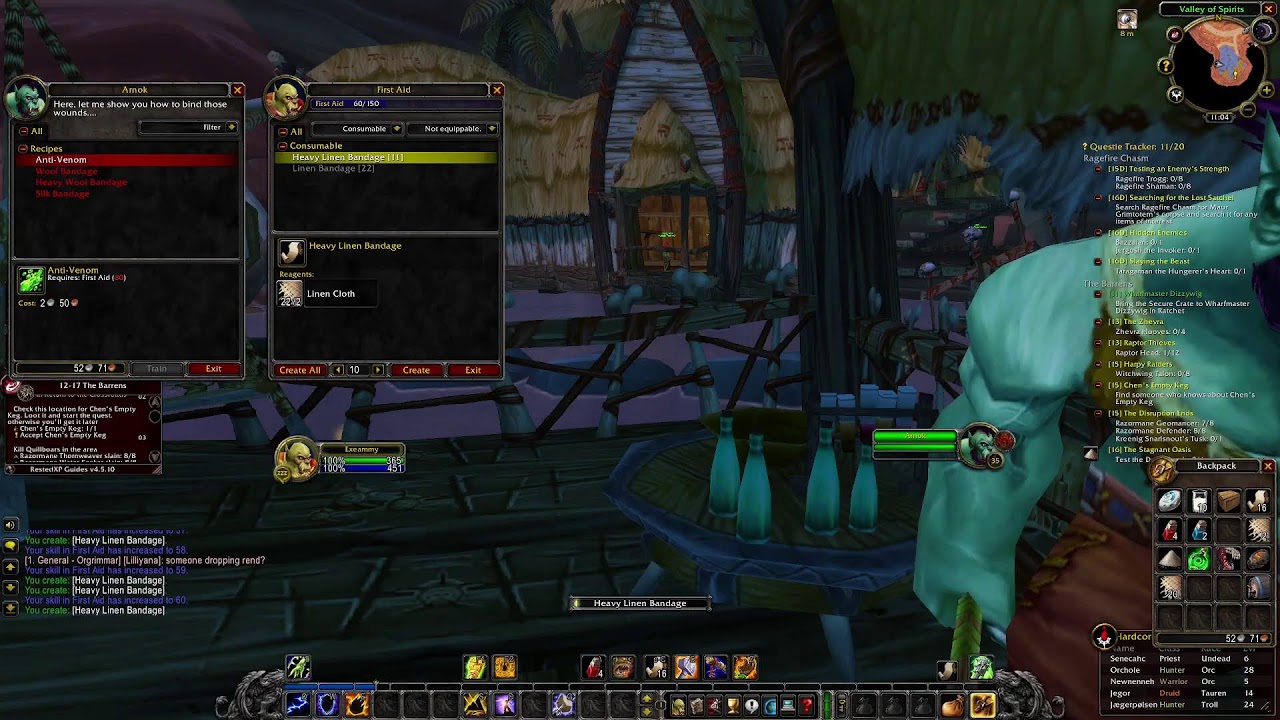 WoW Classic Hardcore | First Person Shaman Gameplay | Le Barrens Attendono.. RFC forse? (lvl14)