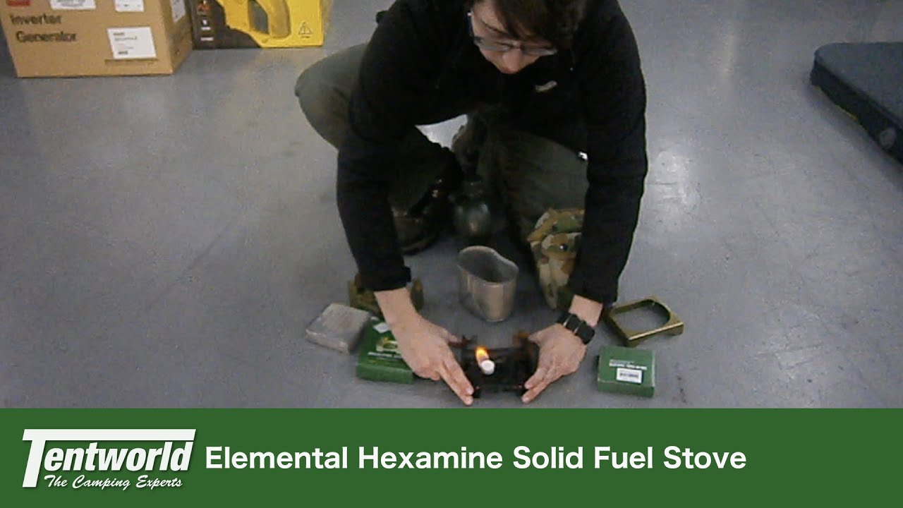 TAS Hexamine Solid Fuel Stove + Kidney Cup + TAS Canteen Pouch Demo & Review + Fits together perfect